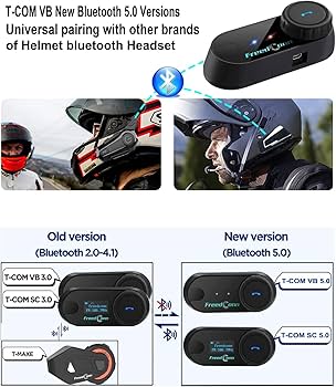 アクセサリー B+COM 5X Bluetooth Communication system Amazon.com: FreedConn Motorcycle Helmet Bluetooth Headset
